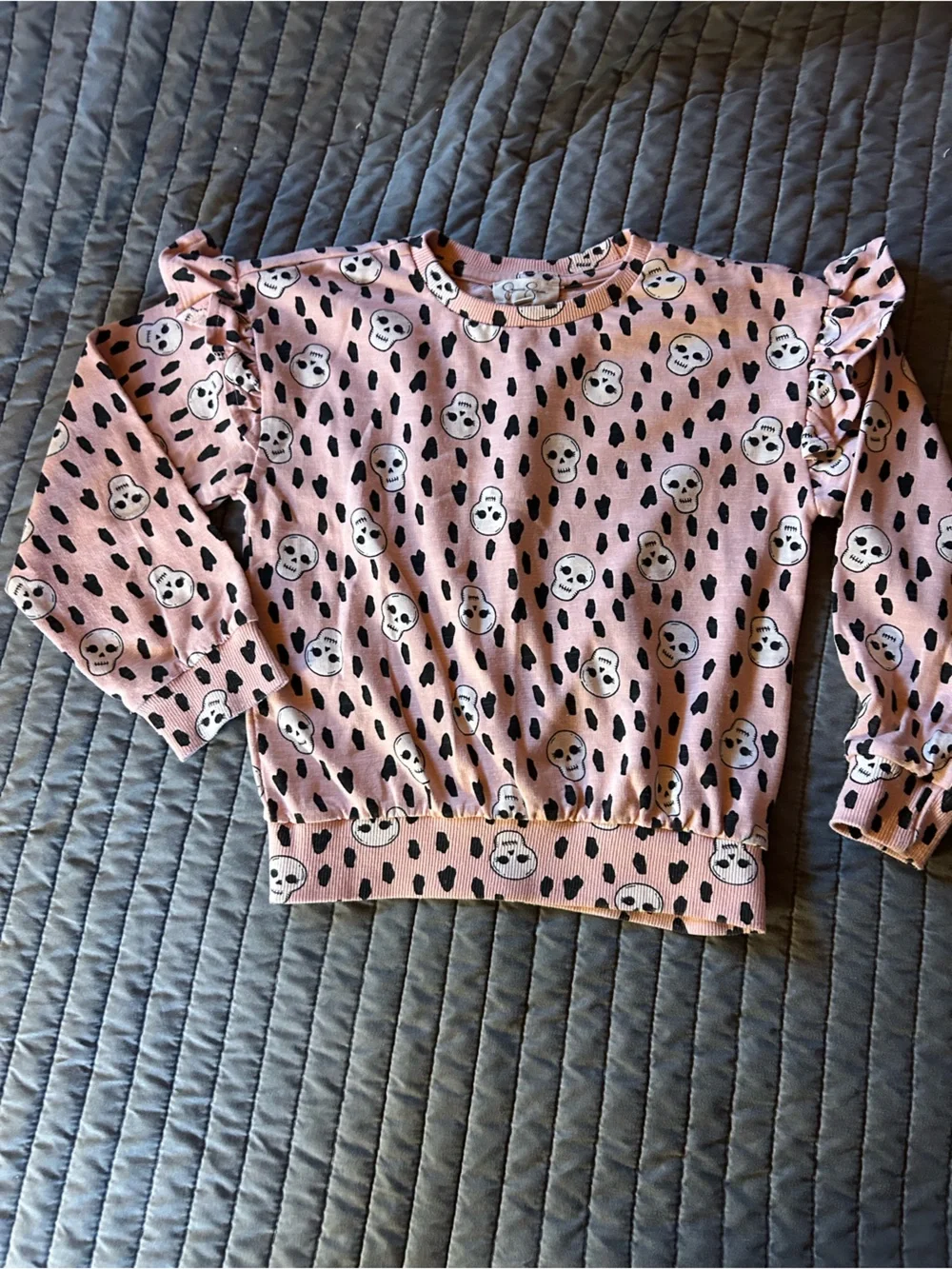 Jessica Simpson Pink and Black Skull Print Set
